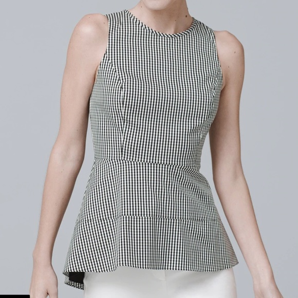 White House Black Market Tops - White House Black Market | Gingham Woven Blouse 4